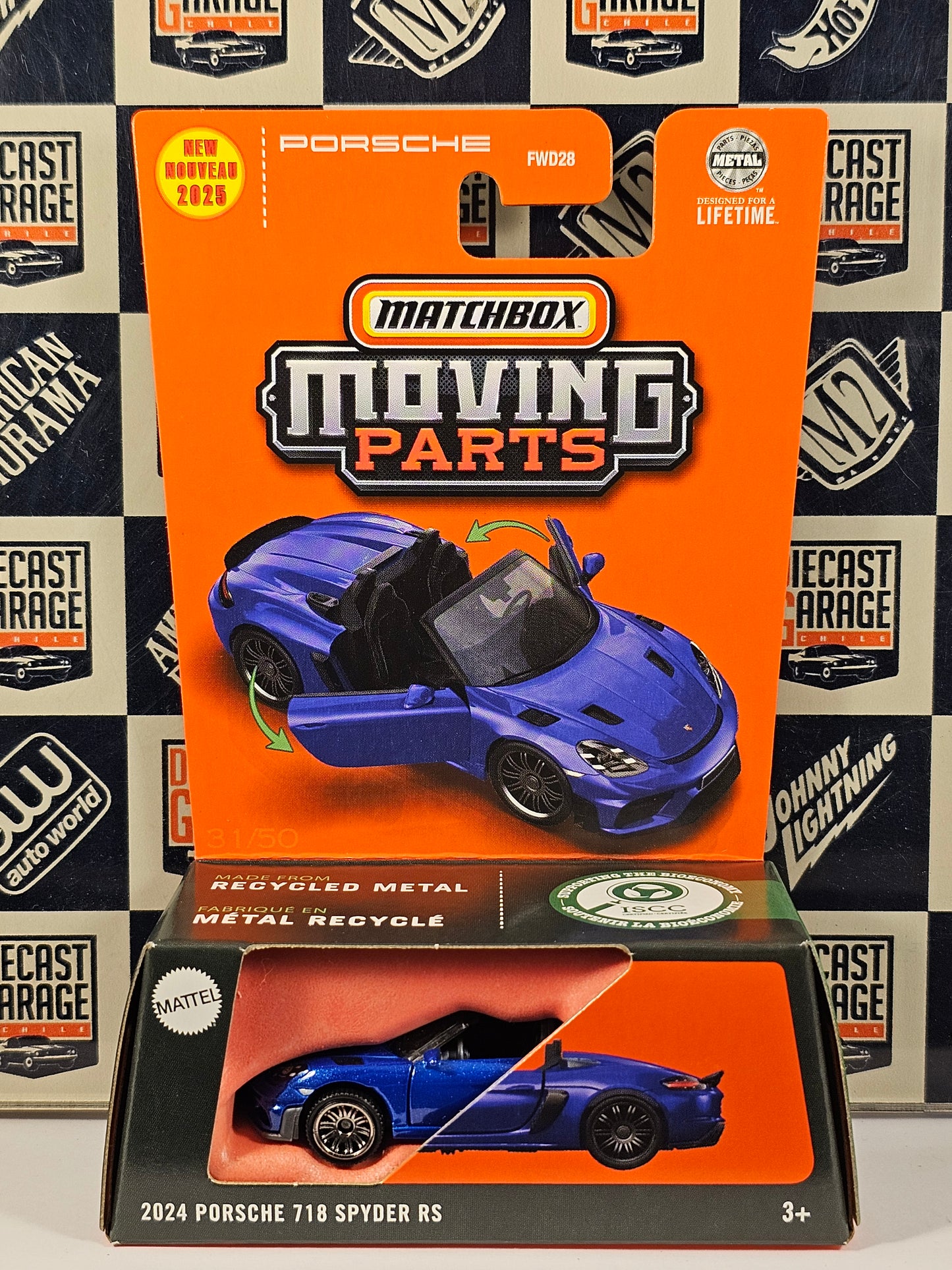Matchbox Moving Parts 2024 Porsche 718 Spyder RS