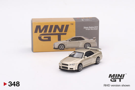 Mini GT Nissan Skyline GT-R (R34) M-Spec Silica Breath