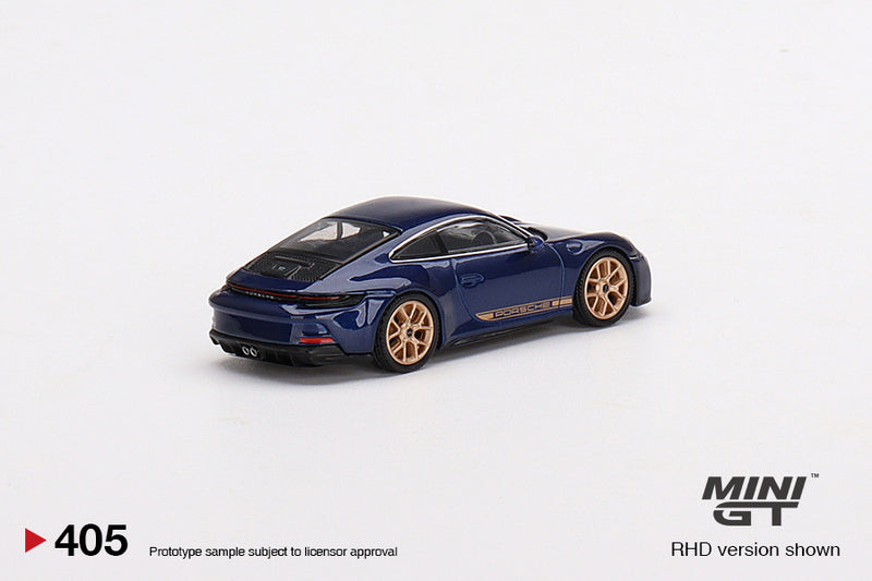Mini GT Porsche 911 (992) GT3 Touring Gentian Blue Metallic