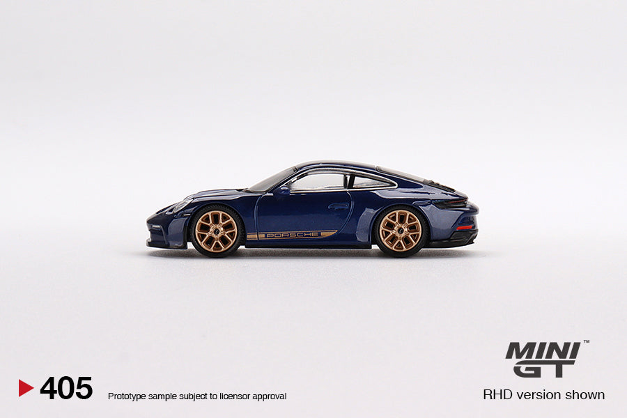 Mini GT Porsche 911 (992) GT3 Touring Gentian Blue Metallic