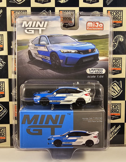 Mini GT Honda Civic Type R #3 2023 Pace Car Blue