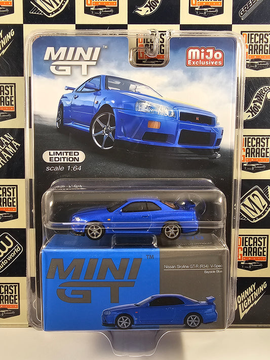 Mini GT Nissan Skyline GT-R (R34) V-Spec Bayside Blue