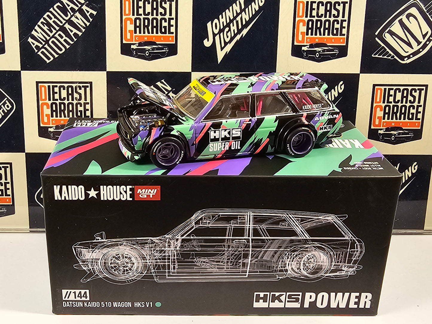 Mini GT Kaido House Datsun KAIDO 510 Wagon HKS V1