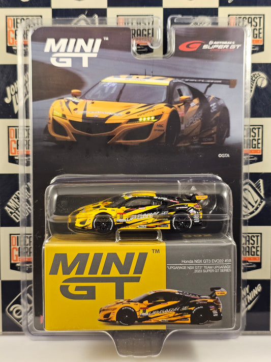 Mini GT Honda NSX GT3 EVO22 #18 "UPGARAGE NSX GT3" TEAM UPGARAGE 2023 SUPER GT SERIES