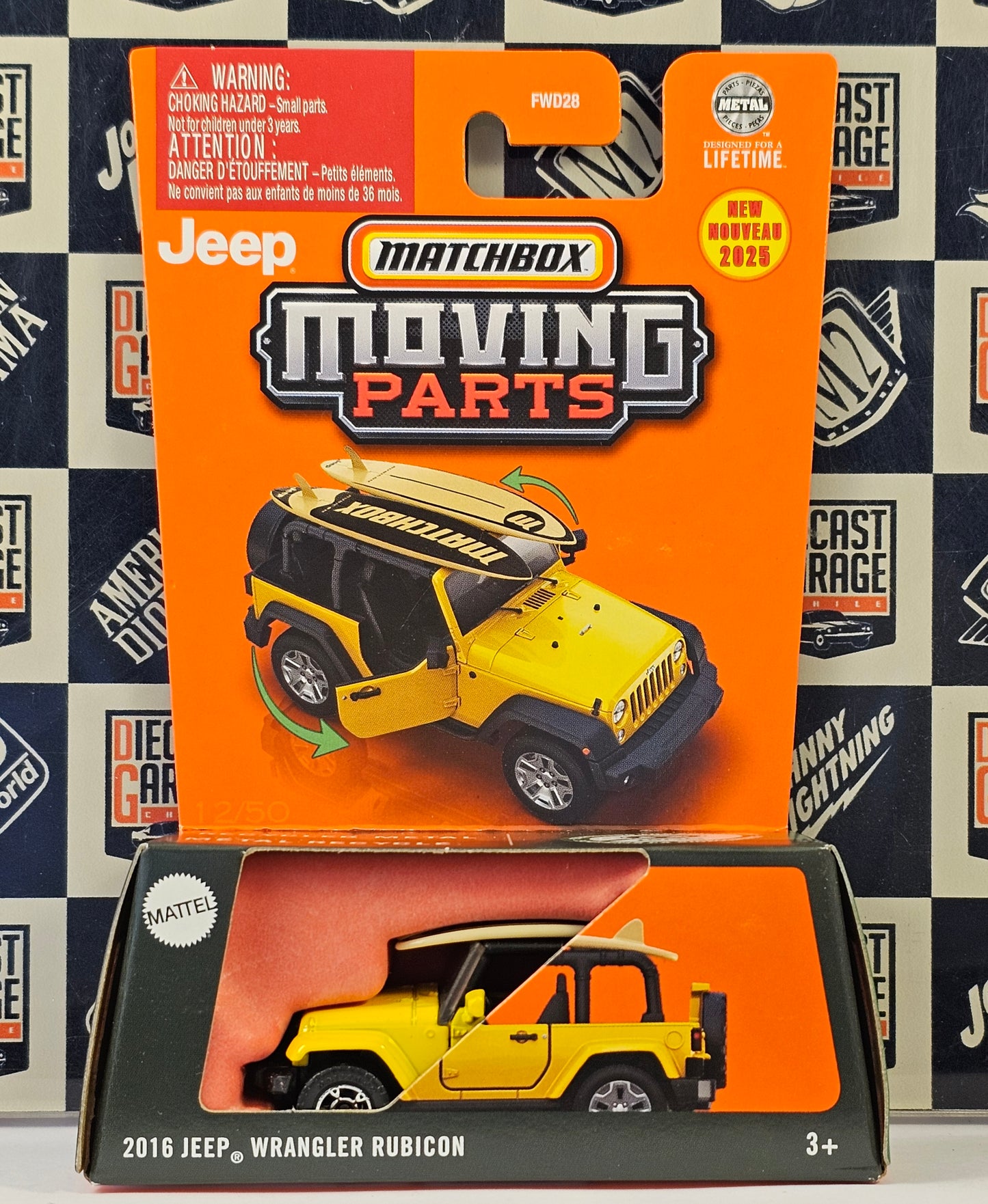 Matchbox Moving Parts 2016 Jeep Wrangler Rubicon