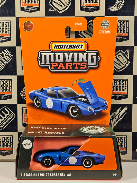 Matchbox Moving Parts Bizzarrini 5300 GT Corsa Revival
