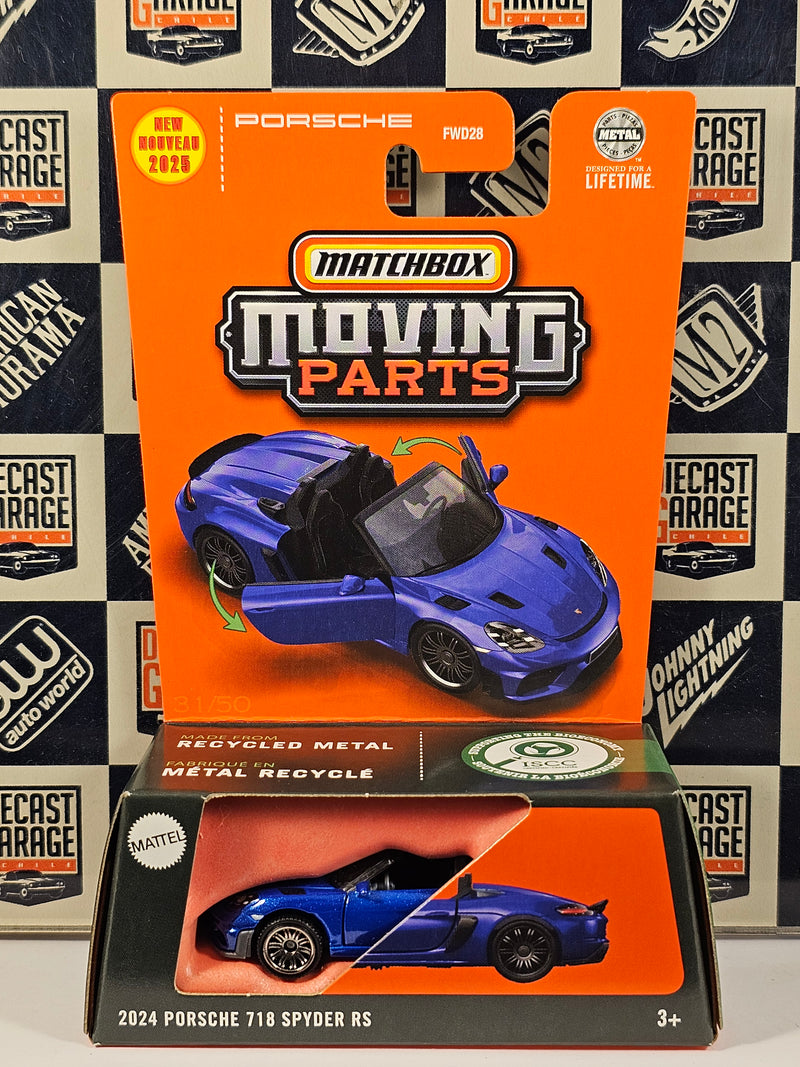 Matchbox Moving Parts 2024 Porsche 718 Spyder RS