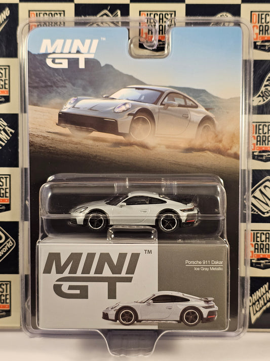 Mini GT Porsche 911 Dakar Ice Gray Metallic