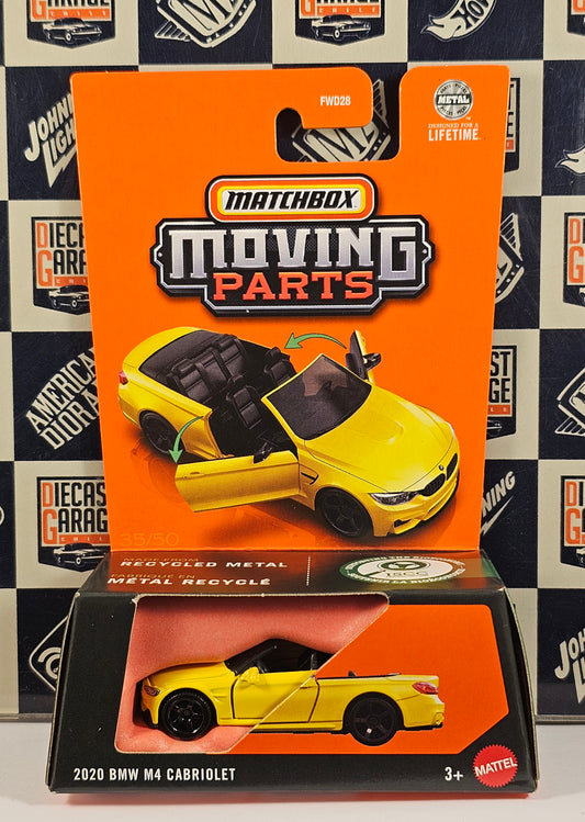 Matchbox Moving Parts 2020 BMW M4 Cabriolet
