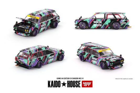 Mini GT Kaido House Datsun KAIDO 510 Wagon HKS V1
